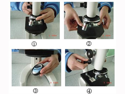 显微镜使用图
