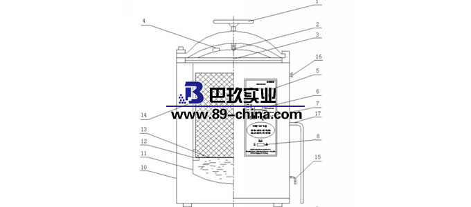 高压灭菌器结构图